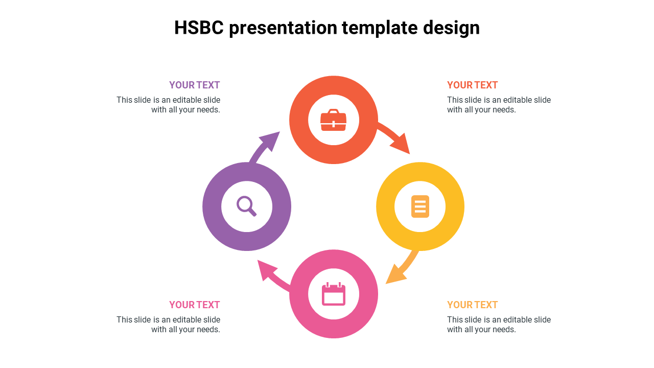 HSBC presentation template design